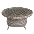 Edgewater - Rotating Chat Table w/ Glass