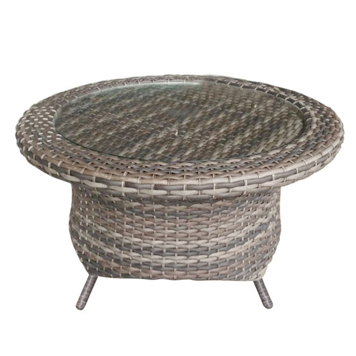 Edgewater - Rotating Chat Table w/ Glass