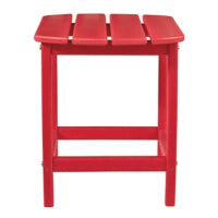 Red End Table