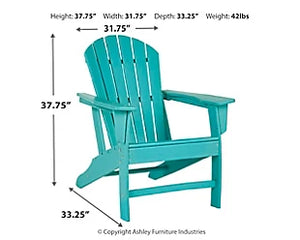 Turquoise Adirondack Chair